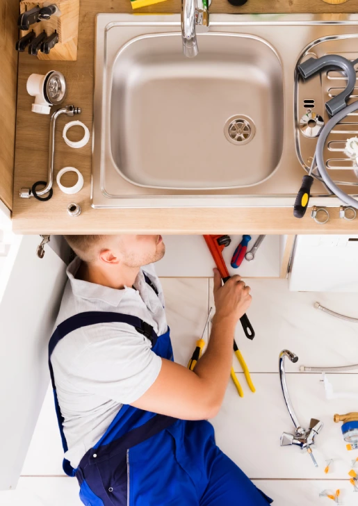 All About Drains technician on a Tucson drain and sewer job